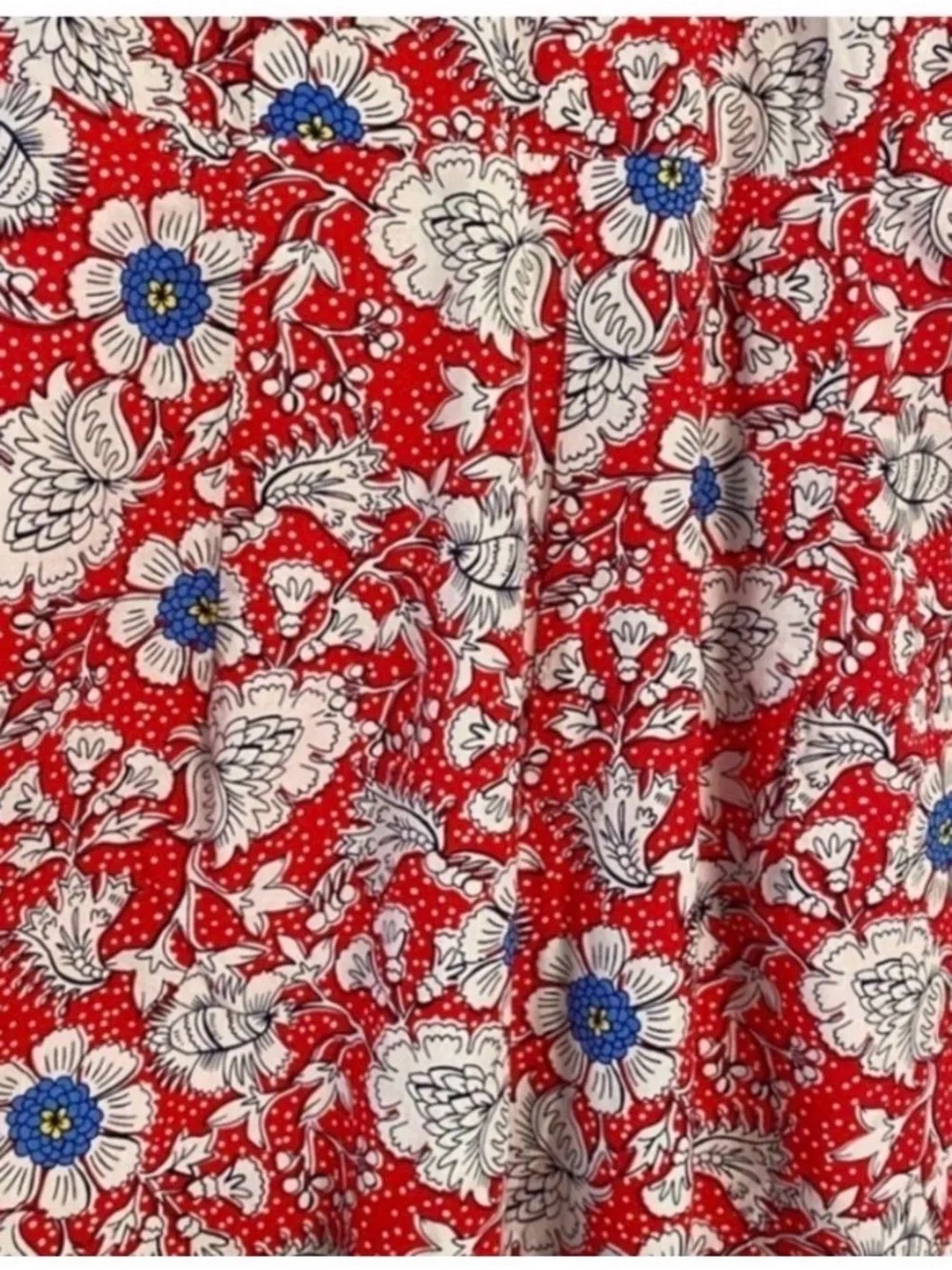 LOFT RED FLORAL PRINT HALTER JUMPSUIT - Picture 6 of 8